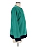 J.Jill Color Block Teal Pullover Sweater Size M - photo 4