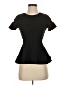Caution to the Wind Black Short Sleeve Blouse Size S - photo 1