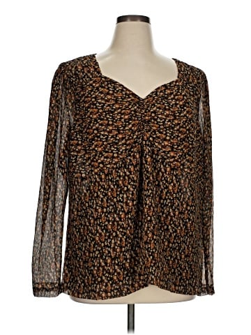 Skies Are Blue Long Sleeve Blouse (view 1)