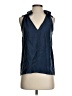 Assorted Brands 100% Silk Blue Sleeveless Silk Top Size XS - photo 1
