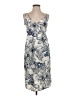 Ethereal 100% Polyester Print Gray Ivory Casual Dress Size S - photo 1