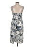 Ethereal 100% Polyester Print Gray Ivory Casual Dress Size S - photo 2