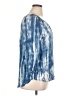 BeachLunchLounge 100% Viscose Tie-dye Blue 3/4 Sleeve Blouse Size XL - photo 4