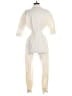retrofête 100% Cotton Metallic Ivory Jumpsuit Size XS - photo 2