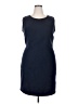 Worthington Solid Blue Casual Dress Size 18 - photo 1