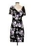 Connected Apparel Floral Black Casual Dress Size 4 - photo 2