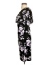Connected Apparel Floral Black Casual Dress Size 4 - photo 5