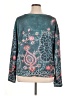 Unbranded Print Teal Pullover Sweater Size XL - photo 2