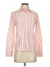 George Stripes Orange Long Sleeve Button-Down Shirt Size S - photo 1