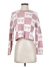 Sincerely Jules Checkered-gingham Pink Pullover Sweater Size XS - photo 1