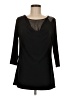 Picadilly Fashions Black 3/4 Sleeve Top Size M - photo 1