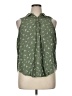 Torrid Green Sleeveless Button-Down Shirt Size 1X Plus (1) - photo 1