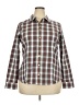 Talbots Plaid Brown Long Sleeve Button-Down Shirt Size 18 - photo 1