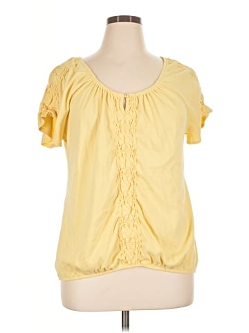 Karen Scott Short Sleeve Blouse (view 1)