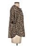 Ann Taylor LOFT 100% Polyester Animal Print Tan Short Sleeve Blouse Size XS - photo 4