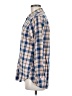 Toad & Co Checkered-gingham Blue Long Sleeve Button-Down Shirt Size M - photo 5