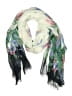 Unbranded Floral Green White Scarf One size - photo 1