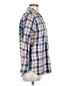 Toad & Co Checkered-gingham Blue Long Sleeve Button-Down Shirt Size M - photo 4
