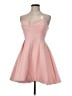 Keepsake Solid Pink Cocktail Dress Size M - photo 1