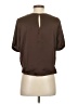 Ann Taylor LOFT 100% Polyester Brown Short Sleeve Blouse Size XS - photo 2