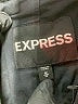 Express 100% Cotton Solid Black Jacket Size M - photo 6