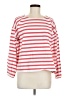 J.Crew 100% Cotton Stripes Red Long Sleeve Top Size M - photo 1
