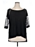 Belldini Black 3/4 Sleeve Top Size XL - photo 1