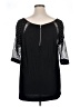 Belldini Black 3/4 Sleeve Top Size XL - photo 2