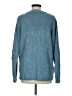 Easy Wear Jeans 100% Acrylic Solid Blue Pullover Sweater Size M - photo 2