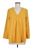 Everleigh 100% Polyester Yellow 3/4 Sleeve Blouse Size M - photo 1