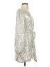 Shein 100% Polyester Metallic Silver Cocktail Dress Size S - photo 4