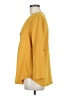 Everleigh 100% Polyester Yellow 3/4 Sleeve Blouse Size M - photo 5