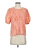 Amadi Orange Short Sleeve Blouse Size XS - photo 1