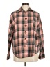 Moshu 100% Polyester Plaid Pink Long Sleeve Blouse Size M - photo 1