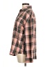 Moshu 100% Polyester Plaid Pink Long Sleeve Blouse Size M - photo 5