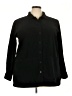 Appleseeds Black 3/4 Sleeve Blouse Size 22 - photo 1