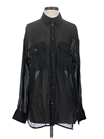 Gestuz Long Sleeve Button-Down Shirt (view 1)