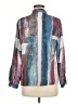 Unbranded 100% Polyester Color Block Blue Long Sleeve Blouse Size M - photo 2