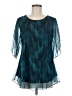 SeSe Code Teal 3/4 Sleeve Blouse Size M - photo 1