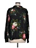 Ann Taylor LOFT 100% Polyester Floral Black Long Sleeve Blouse Size L - photo 1