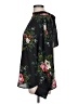 Ann Taylor LOFT 100% Polyester Floral Black Long Sleeve Blouse Size L - photo 5