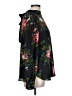 Ann Taylor LOFT 100% Polyester Floral Black Long Sleeve Blouse Size L - photo 4