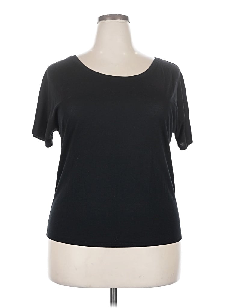 Pre-owned American Apparel Short Sleeve T-shirt In Black