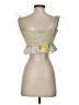 For Love & Lemons 100% Polyester Yellow Pink Sleeveless Blouse Size S - photo 2