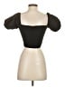 Zara Black Short Sleeve Blouse Size S - photo 2