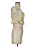 For Love & Lemons 100% Polyester Yellow Pink Sleeveless Blouse Size S - photo 4