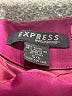 Express Solid Burgundy Cocktail Dress Size 5 - 6 - photo 7