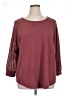 Assorted Brands Burgundy 3/4 Sleeve T-Shirt Size XL - photo 1