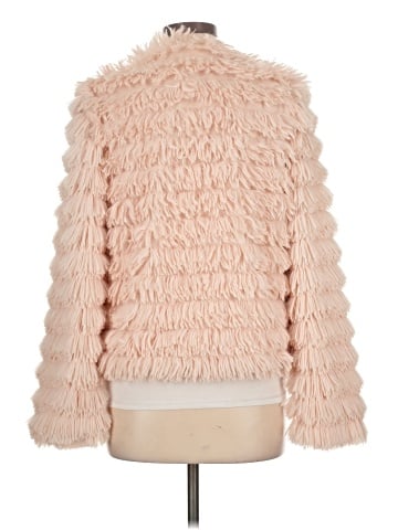 Blue Blush Faux Fur Jacket (view 2)