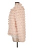 Blue Blush 100% Polyester Pink Faux Fur Jacket Size L - photo 5